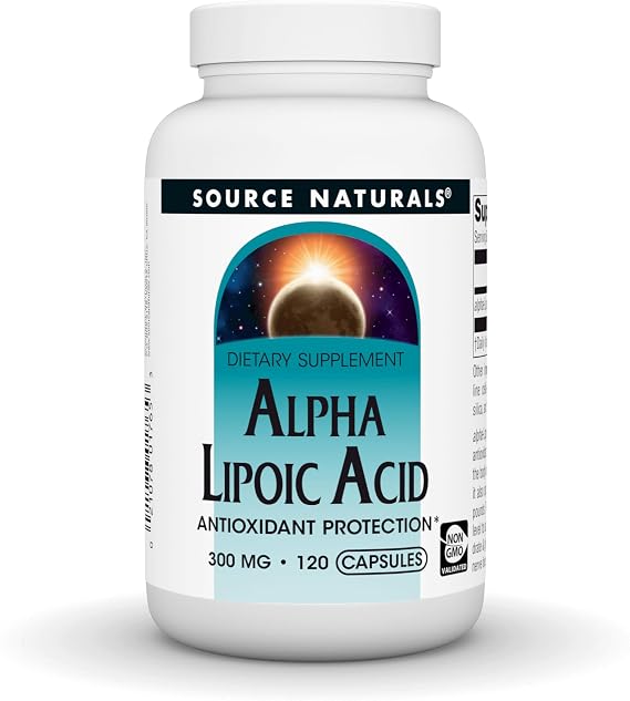Source Naturals Alpha Lipoic Acid 300 mg - 120 Capsules | Non-GMO |Supports Healthy Sugar Metabolism, Liver Function & Energy Generation*