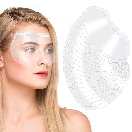 50 PCS Lash Goggles for Shower, Eye Shield After Cataract Surgery, Clear Shower Visor for Adults, Disposable Face Shield for Hairspray, Lash Goggles for Salon Supplies Eyelash Extensions Protection
