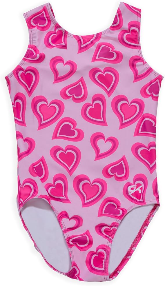 GK Stars Gymnastics & Dance Leotard for Girls and Toddlers - Activewear One Piece Outfit in Fun Colorful Prints