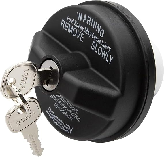 Fuel cap, lockable, with key, 5278655AA for Dodge Ram 1500 2500 3500, Journey, Caravan, Chargers, Dakota, Durango & Jeep Wrangler JK TJ, Liberty