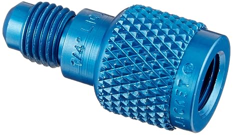 Yellow Jacket Adapter,180 Deg,8 1/4 in L,Aluminum 41123-1 Each