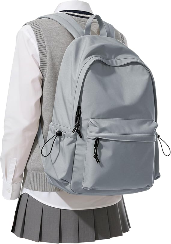 Blue Classic Basic Backpack For Women, Waterproof High School Bookbag, Lightweight Casual Travel Daypack, College Backpack Men, Middle School Bag for Girls Boys