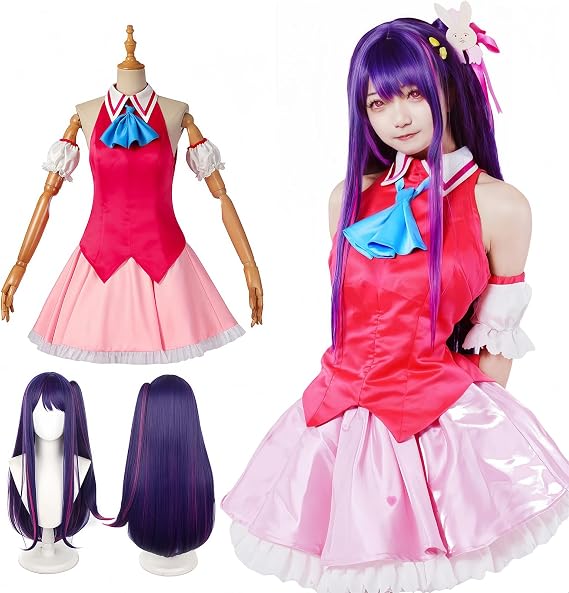 Hoshino Ai Cosplay Costume Stage One-Piece Hoshino Ai Cosplay B-Komachi Oshi no Ko Cosplay Adult Costume for Festival Event Hoshino Ai, L
