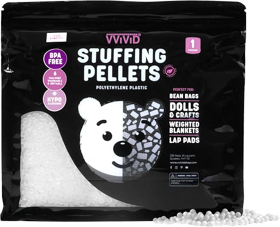 VViViD Eco-Friendly High Density Polyethylene Plastic Packing & Polyfill Pellets (1 lb)