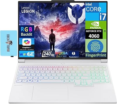 Lenovo Legion 7i Gaming Laptop 16.0 240Hz IPS WQXGA Display Intel i7-14700HX, GeForce RTX 4060 8GB, 32GB DDR5, 1TB PCIe SSD, RGB KB, Fingerprint, 2 TB 4, Win 11 Home wDKZ USB Port Expander