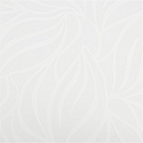 Superfresco Paintable Eden Durable Wallpaper | White Textured | Eco-Friendly