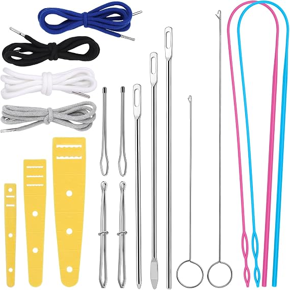 Fedmut 18PCS Drawstring Threader Tool Set with Loop Turner Elastic Threader