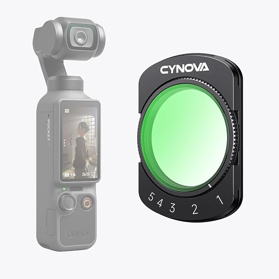 CYNOVA Variable ND2-32 Filter for DJI Osmo Pocket 4 Accessories