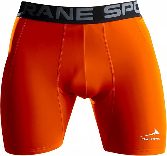 Mens Compression Shorts Gym Running Base Layer Shorts Tights Breathable Fitness Workout Yoga Shorts with Phone Pockets