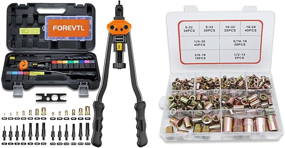 Rivet Nut Tool + SAE 220PCS Rivet Nut Kit