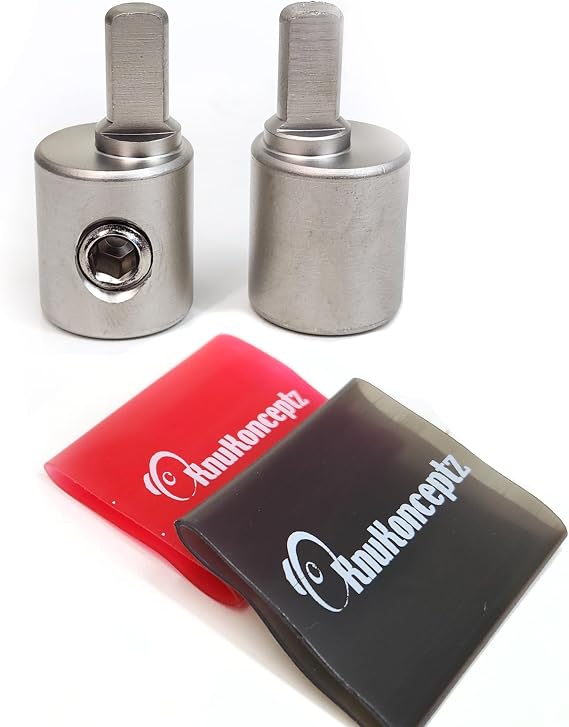 KnuKonceptz Offset Power/Ground Amp Input Wire Gauge Reducer 1/0 to 4 Gauge Pair with Heat Shrink