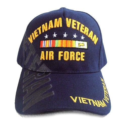 US Vietnam Veteran Hat Blue Adjustable Cap