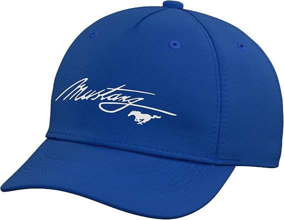 Mustang Script Logo Adjustable Baseball Hat