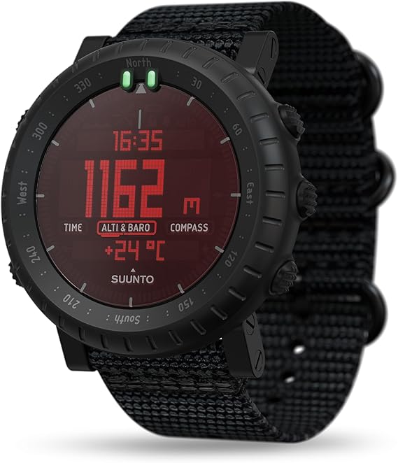 SUUNTO Core, Outdoor Sports Watch, Multiple Styles/Colors | Red Backlight, Altimeter, Barometer&Compass, Dual-time Display, Temperature&Storm Alarm for Hiking, Hunting&Mountain Use