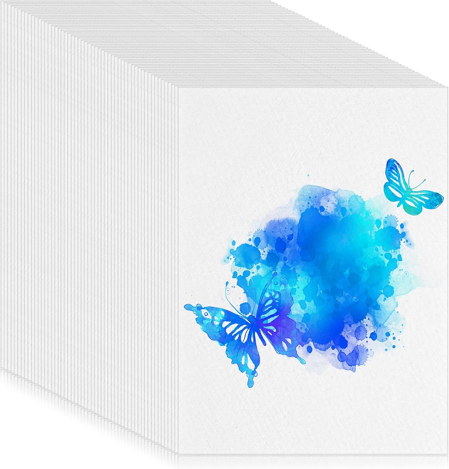 Sabary 250 Sheets Watercolor Paper Bulk White Cold Press Paper Pack Water Color for Kids White Sketch Painting Watercolor Paint for Students Artists Drawing Supplies5 x 7 Inch