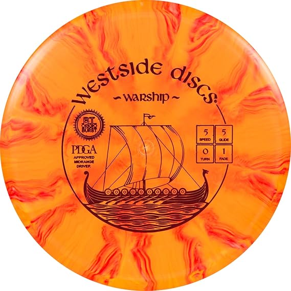 Westside Discs Origio Burst Warship, Stable Disc Golf Midrange