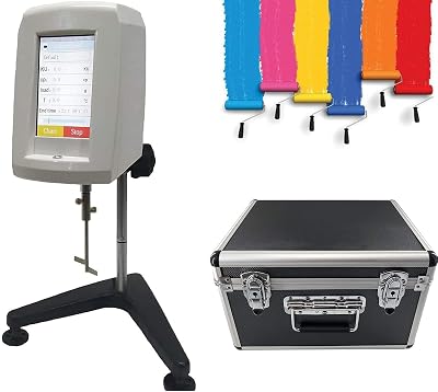 Digital Stormer Viscosity Meter Rotary Viscometer Laboratory Stormer Viscometer with Accuracy 1% Range 40.2KU to 141.0KU KU Value for Paint Ink 5 inch Colorful Touch Screen