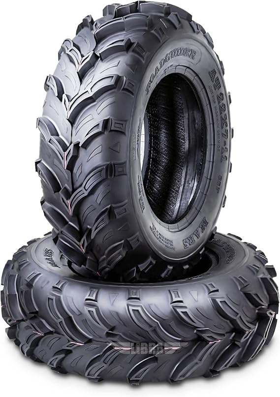 ROADGUIDER Set2 ATV Mud Tires 22x7-11 for on Honda Recon250 Suzuki Ozark250