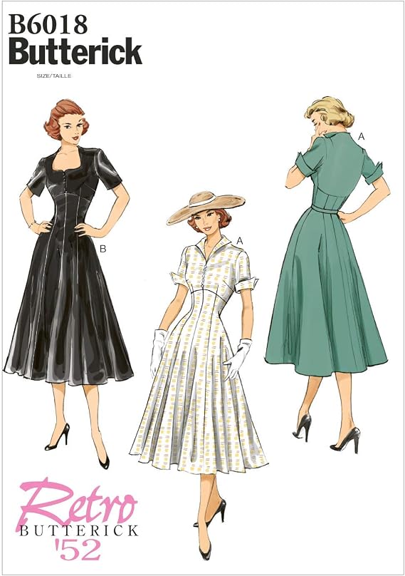 Butterick Patterns B6018E50 Misses' Dress Sewing Template, Size E5 (14-16-18-20-22)