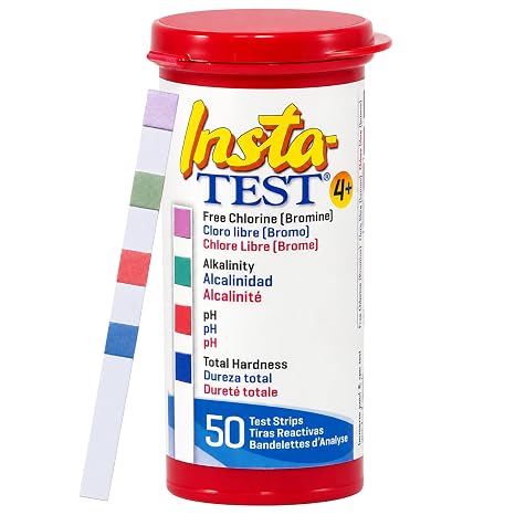LaMotte Insta-Test 4 Plus, Free Chlorine, Bromine, Alkalinity, pH, Total Hardness Testing