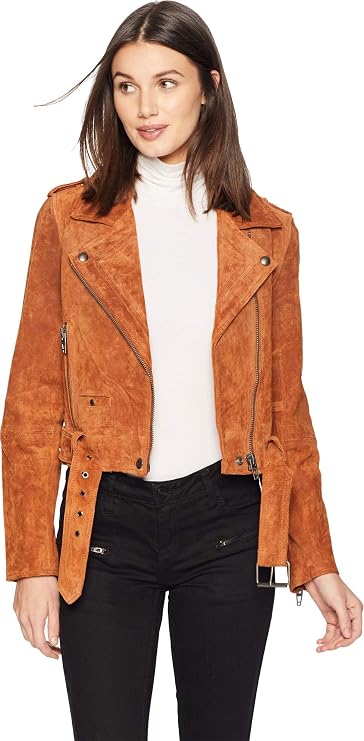 [BLANKNYC] Women's Suede Moto Jacket