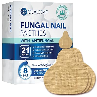 Nail Repair Patches: Extra Strength Toe Nail Renewal - 8-Hour Nighttime - 21 Patches