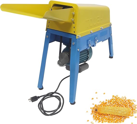 INTSUPERMA 110V Corn Sheller Machine Electric Corn Thresher Electric Corn Maize Thresher Sheller Threshing Machine Dry Corn Peeler for Farm Agricultural Tool without Switch 550W 880-1650lb/h Output