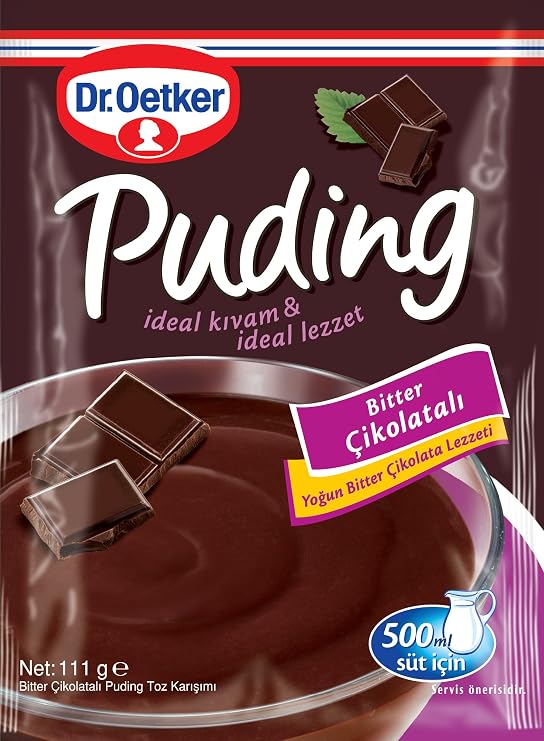 Dr. Oetker Puding Bitter Çikolatalı 111 gr