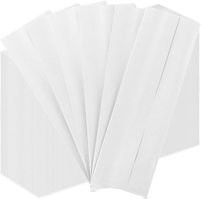 5000 Pieces Kraft Paper Lunch Bags Disposable Pretzel Cookies Bags Oilproof Kraft Paper Silverware Sleeves Stock Bag for Kitchen Utensils Cutlery Bakery Rods Candy, 3.1 x 9.8 InchWhite