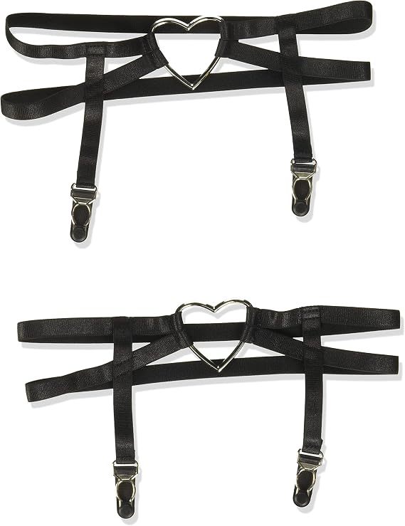 Leg Avenue Womens Elastic Thigh High Garter Suspender with Heart