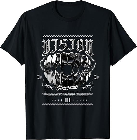 Streetwear Vision - Bold Urban Aesthetic T-Shirt