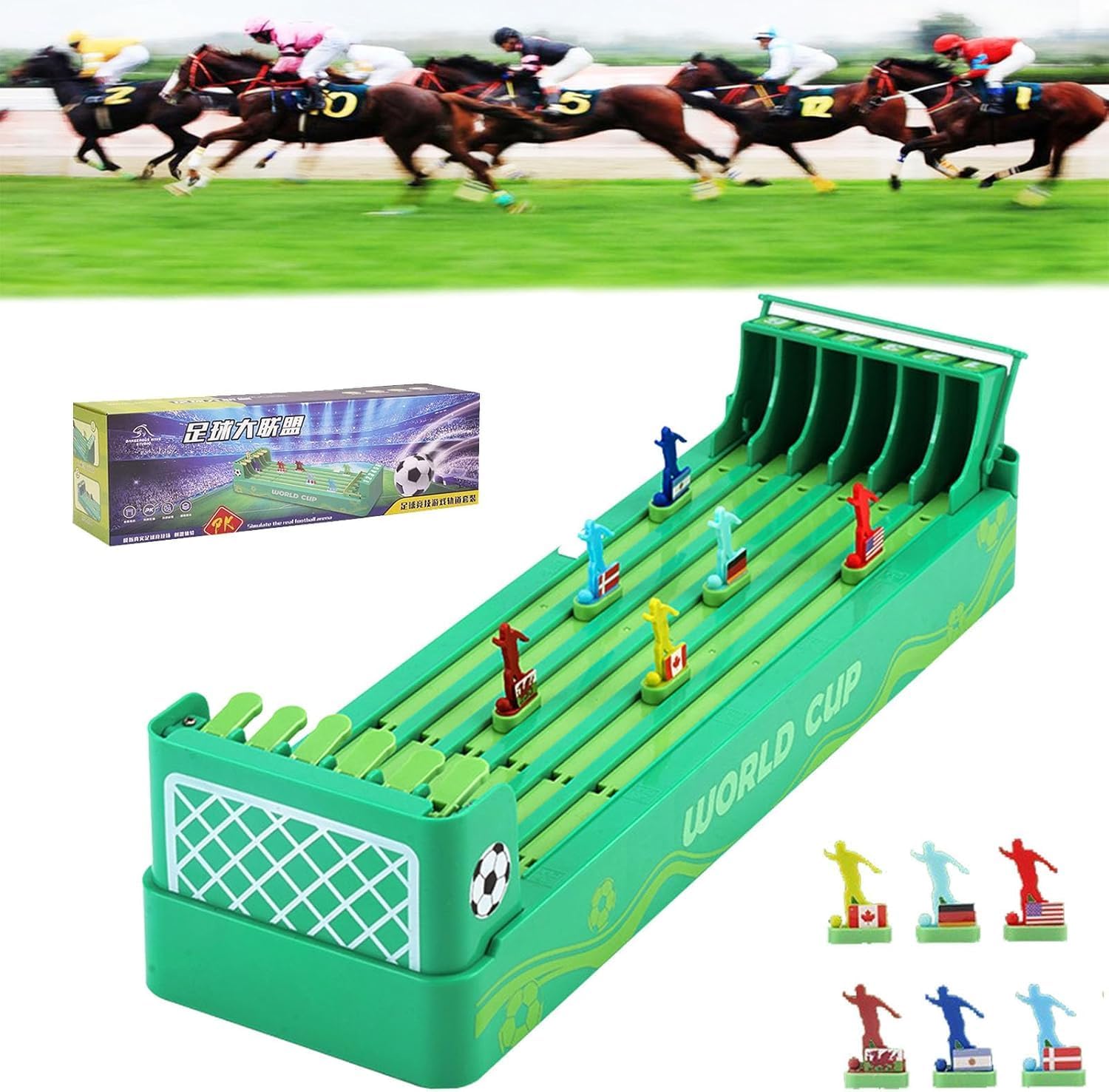 Horse Racing Game Electronic Horse Race Board Game Table Football Games Horse Racing Table Games Mini Portable Table Games Tabletop Games Family Party Entertainment Games Football