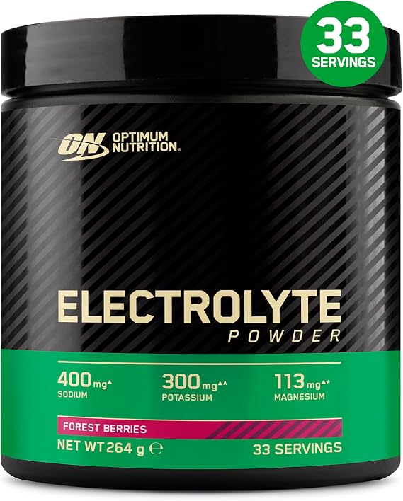 Optimum Nutrition Electrolyte Powder, Forest Berries Ready-to-Mix Formula, Sodium Magnesium Potassium Food Supplement for Workouts and Intense Training, 264 g, 33 Servings