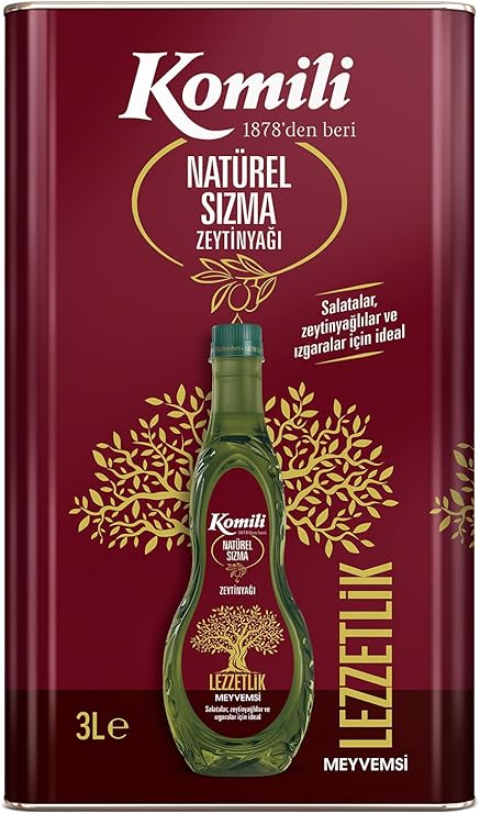Komili Sızma Zeytinyağı Teneke 3 Lt