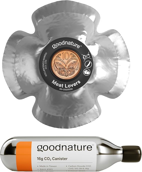 Goodnature Top Up Pack for A24 Trap, Meat Lovers Paste Pump & CO2 Canister