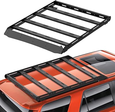 Roof Rack Cargo Basket Compatible with 2010-2024 Toyota 4Runner 5th Gen Cargo Carrier, 34-Length Streamlined Heavy-Duty Overland Rooftop Luggage Storage Holder Cargo Racks, 350 LBS Capacity