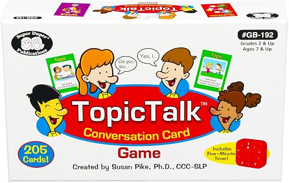 Super Duper Publications | TopicTalk Conversation & Social Skills Card Game | Educational Learning Resource for Children