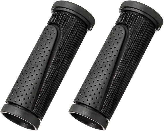 Bike Handlebar Grips Short Mini Bicycle Handlebar Grips 90mm Length Rubber Bicycle Handle Grips Black US114