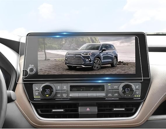 [2Pcs]12.3"Car Screen Protector for 2024 2025 2026 Toyota Grand Highlander Screen Protector 2024-2026 Toyota Grand Highlander XLE/Limited/Platinum 12.3 inch Display,2024 2025 2026 Grand Highlander Touchscreen 2PCS PET Nano Protective Film 2024 Toyota Grand Highlander Accessories