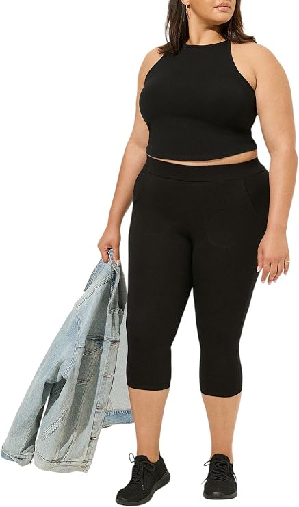 Torrid Women's Plus Size Pedal Pusher Pocket Legging