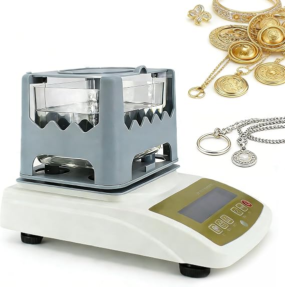 Pro Gold Purity Tester - 24K Karat Analyzer with 0.001g/cm³ Accuracy, Fast 5s Result & Non-Destructive, Portable ensity Meter for Jewelry, Silver, Platinum MDJ-600K
