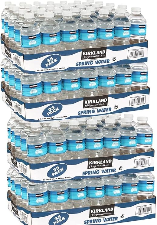 Bargain 1700 x 500ml Bottles Natural Spring Bottled Mineral Water Containers Home Commercial Use Quality Guarantee - Ideal for Business Restaurant Pub Bar B&B Canteen Cafe Cafeteria Hotel