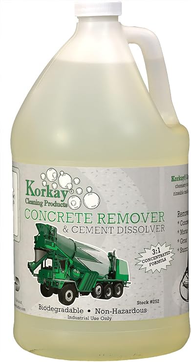 DIY Concrete Remover & Cement Dissolver Heavy-Duty, Great for Tools & Mixers - 1 Gallon