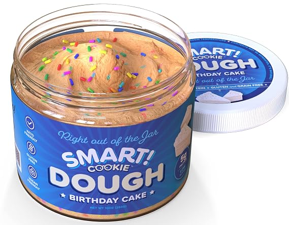 Gourmet Keto Snacks - Healthy Edible Cookie Dough, High Protein Vegan Low Carb Paleo Snack Food for Kids & Adults | Zero Sugar Added Diabetic Friendly Sweets, Gluten Grain & Dairy Free | Dessert Foods