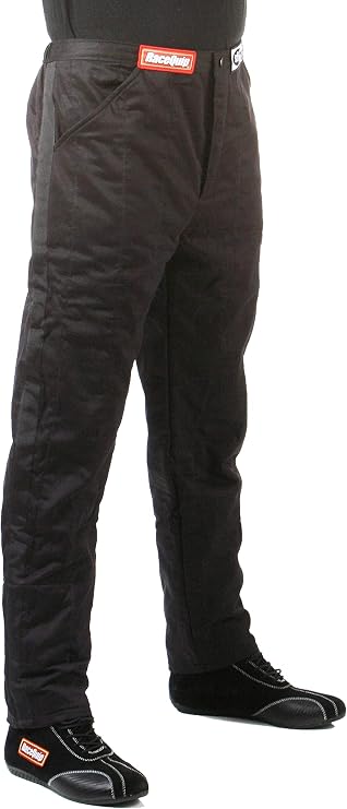 RaceQuip 122002RQP 120 Series Driving Pants SFI 3.2A/5 Black/White Stripe Small