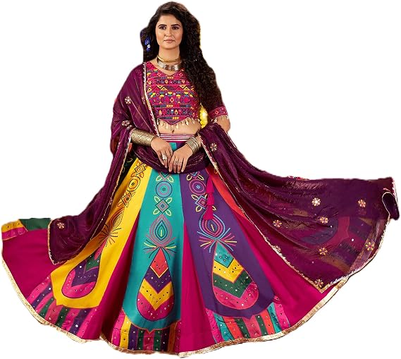 Cotton Silk Multi navratri chaniya choli collection traditional garba outfit Danidya HIT