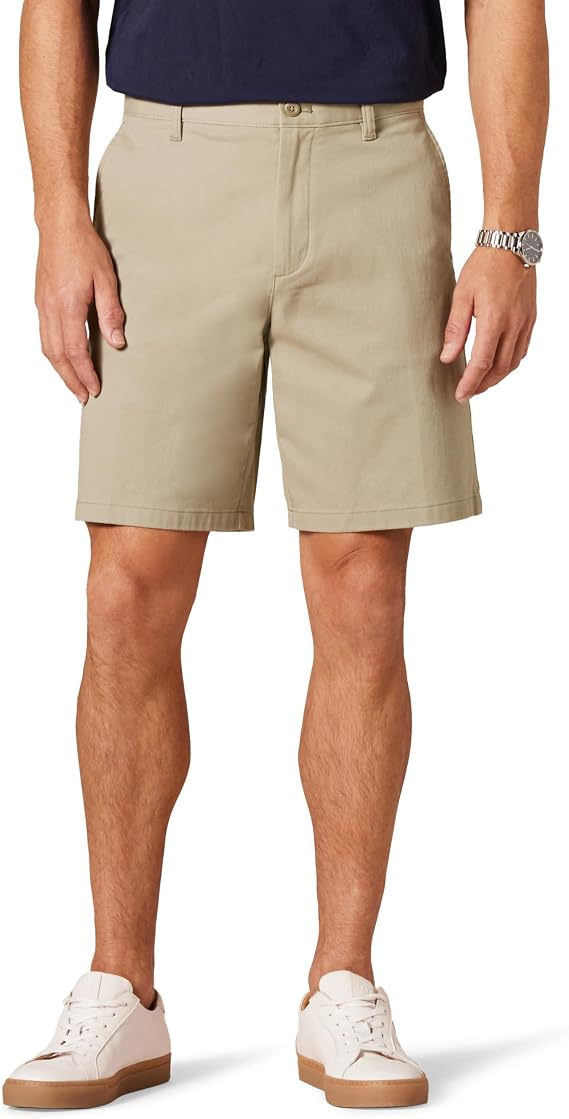 Amazon Essentials Men's Classic-Fit 9” (23cm) Cotton Blend Stretch Chino Shorts