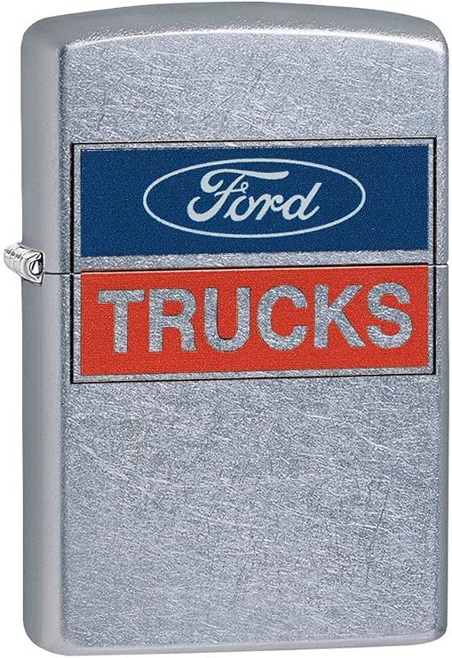 Zippo Ford Trucks Pocket Lighter, Street Chrome