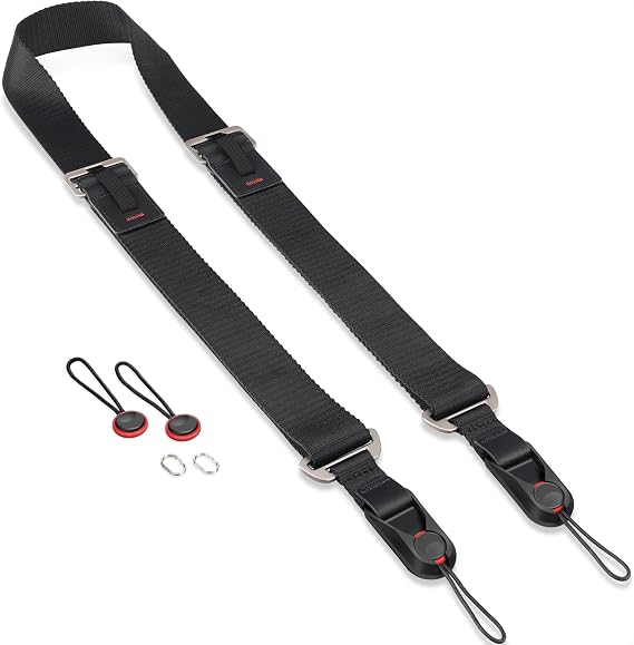 SUNYA Camera Strap with quick release buckle. Made of nylon, adjustable with one hand, suitable for all cameras. Max load 200Lbs