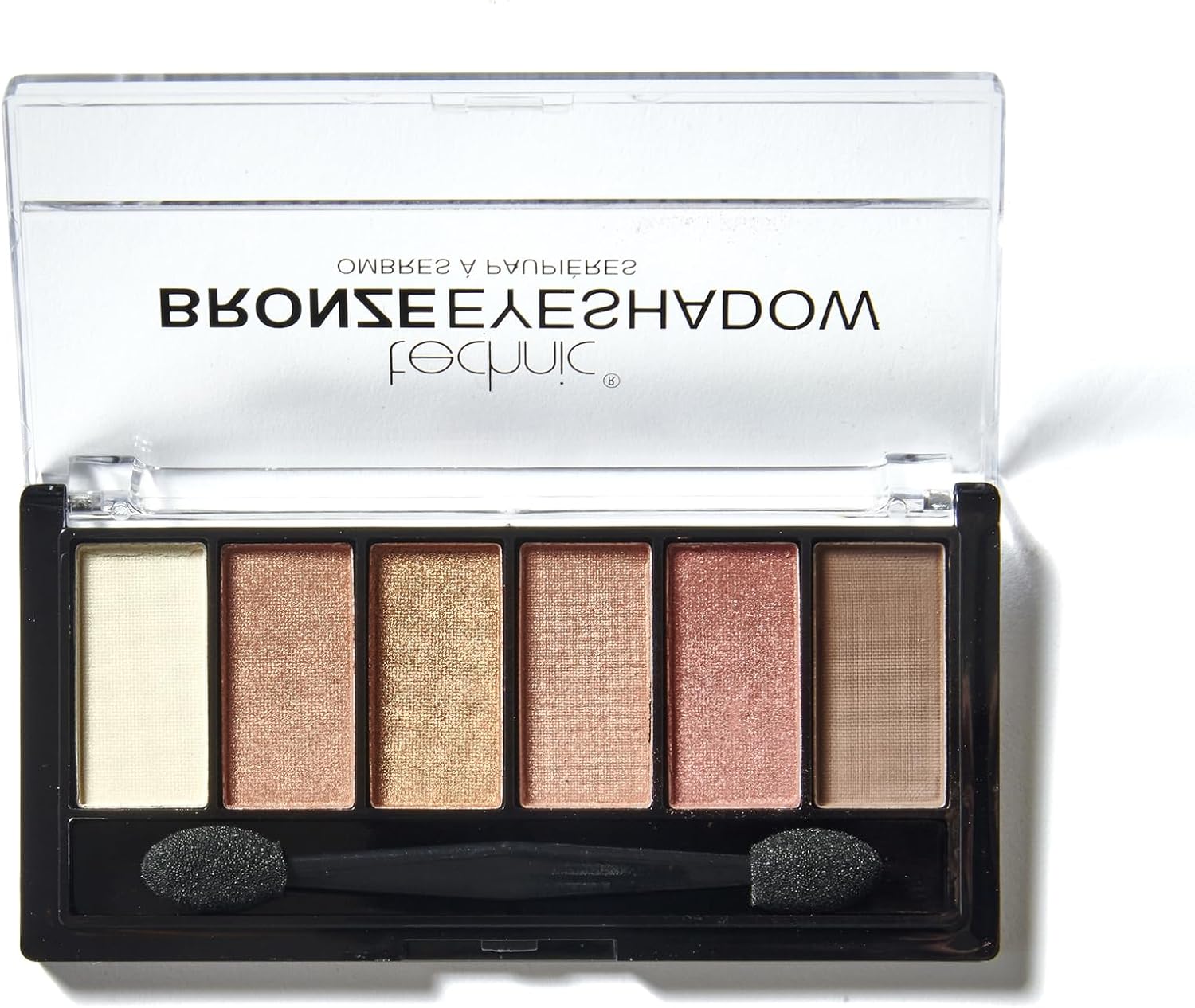 Technic Bronze Eyeshadow Palette - 6 Pigmented, Long Lasting &amp; Blendable Shimmer Shades For a Natural or Glam Make-up Look. Bronze Shades That Are Easy To Use With Long Lasting Coverage. 7.2g